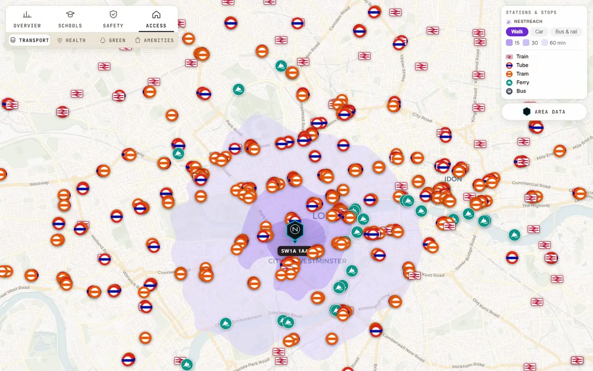 Sw1a Map Free UK Area Checker — Schools, Crime, Transport by Postcode